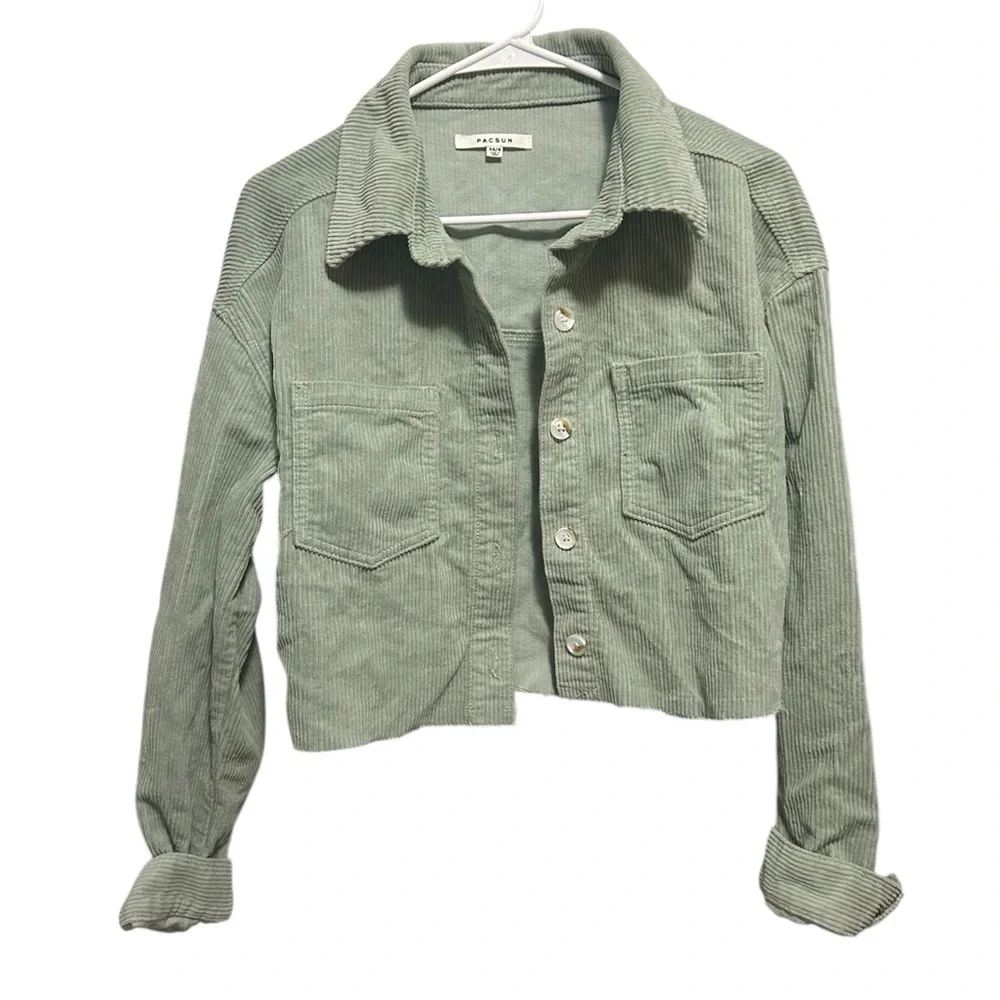 Pacsun Green Corduroy Jacket - Picture 1 of 4